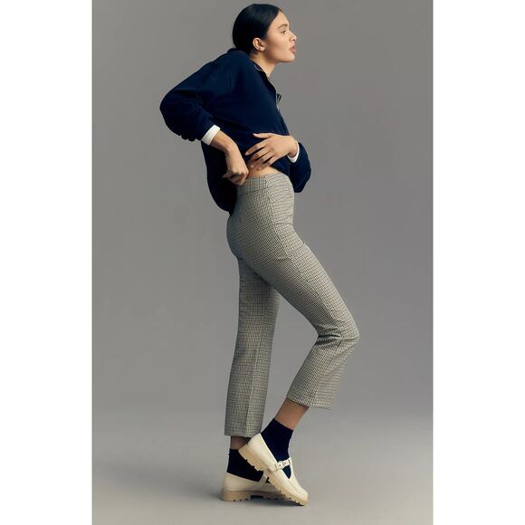 Anthropologie Maeve Plaid Crop Pants - New Size 4 - Picture 3 of 5